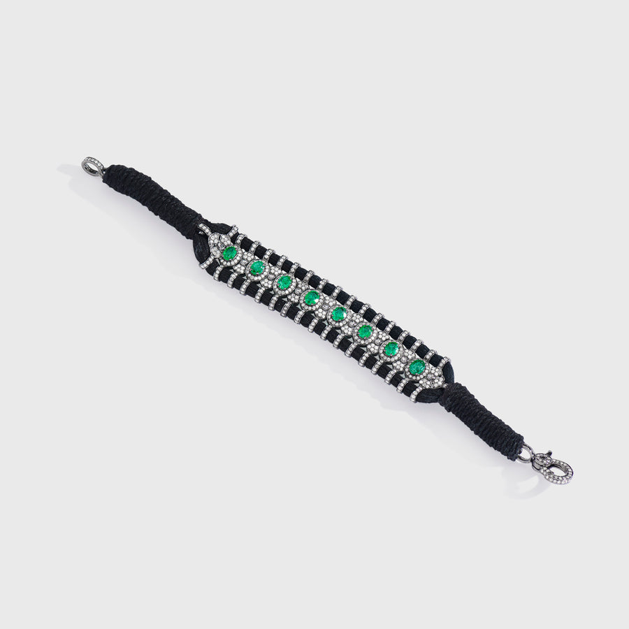Bani Emerald and Diamond Bracelet