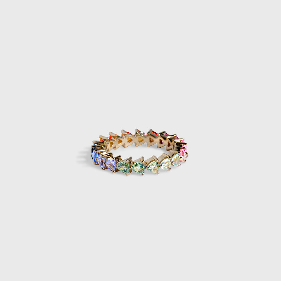 Priya Multicolor Sapphire Band Ring