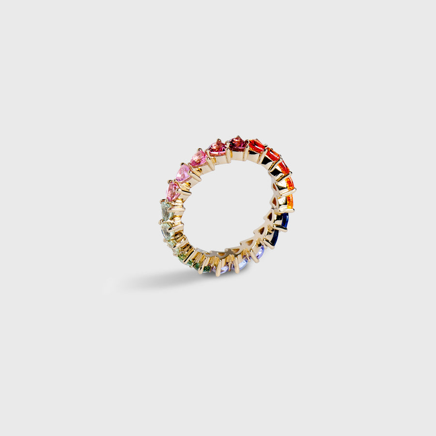 Priya Multicolor Sapphire Band Ring