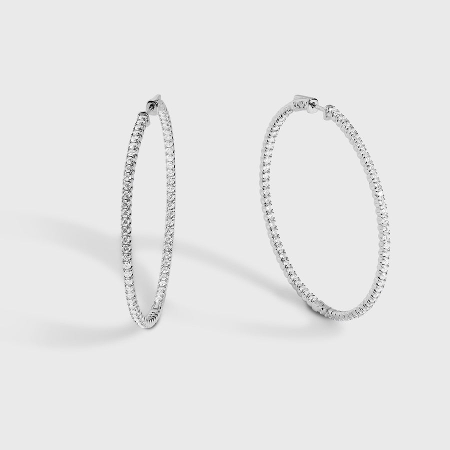 Neha Large Diamond Hoops