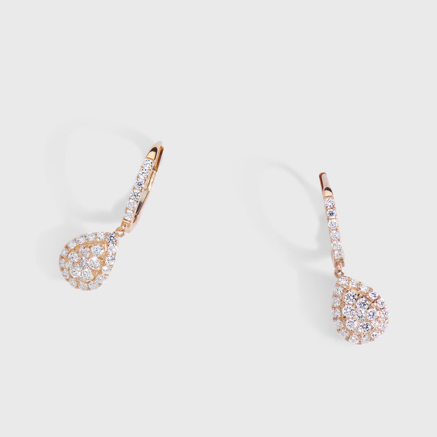 Vasu Rose Gold Diamond Earrings