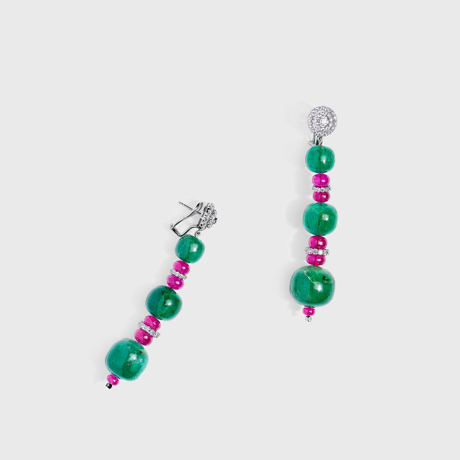 Aamani Emerald and Ruby Set